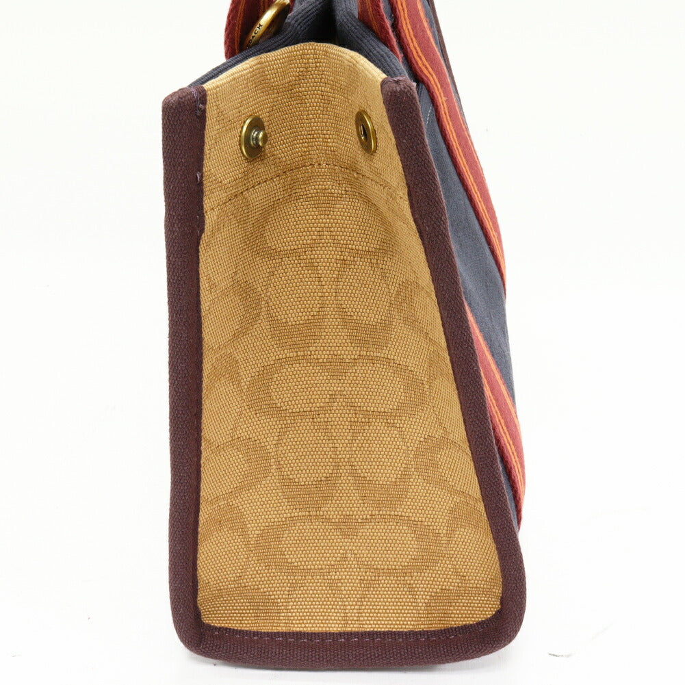 コーチ スピン トート27 シグネチャージャカード 2wayバッグ