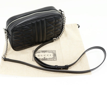 グッチ GGマーモント カーフ チェーンショルダーバッグ