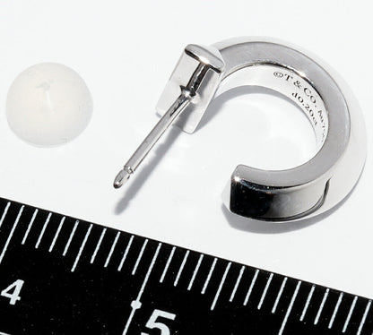 ティファニー Tワン Au750 ダイヤモンド片耳ピアス