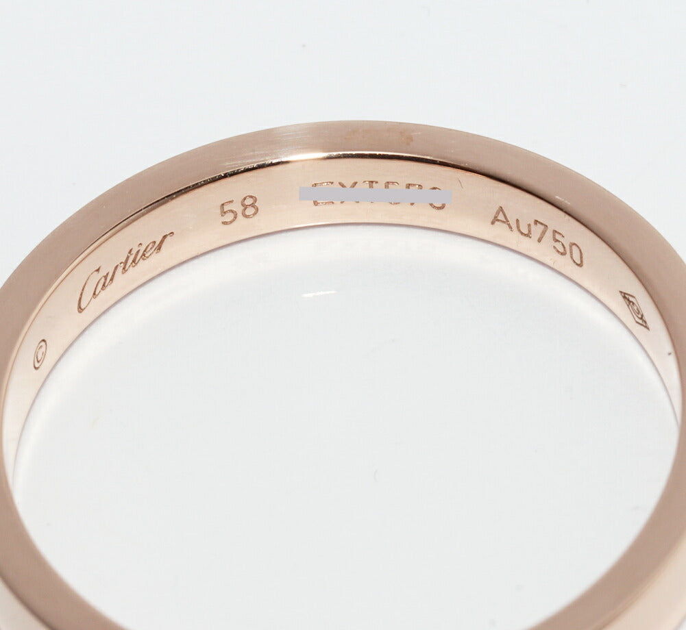 カルティエ Cドゥカルティエ エングレーブド Au750ピンクゴールド リング 17号
