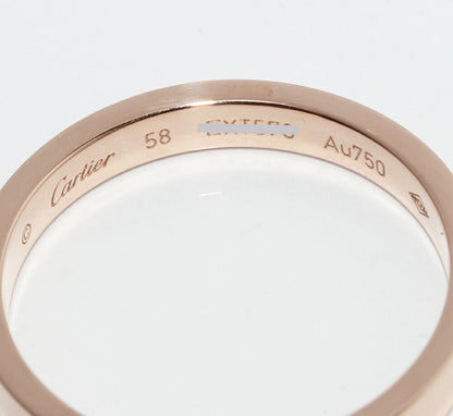 カルティエ Cドゥカルティエ エングレーブド Au750ピンクゴールド リング 17号