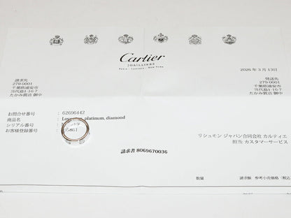 カルティエ ラブリング Pt950 ダイヤモンドリング 47号