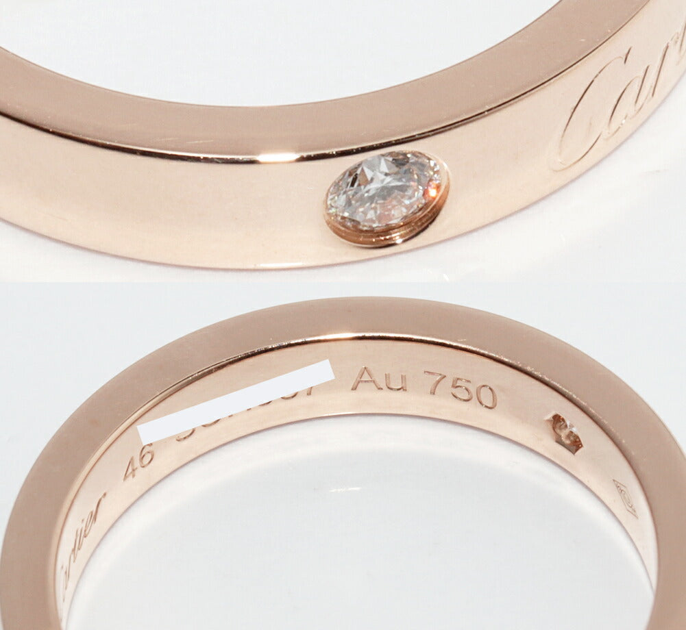 カルティエ Cドゥカルティエ Au750 ダイヤリング 46号