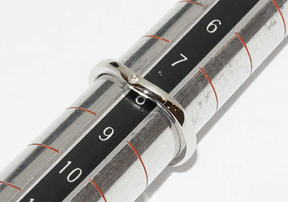 カルティエ バレリーナウェディングリング Pt950 ダイヤモンドリング 48号