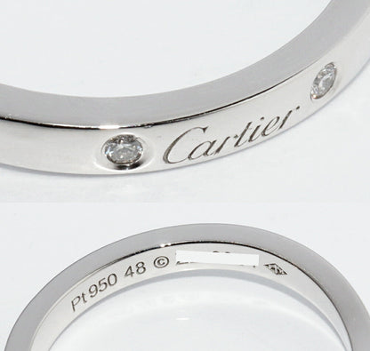 カルティエ バレリーナ Pt950 ダイヤ リング 48号