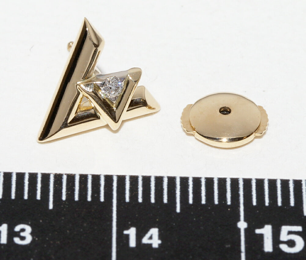 ルイヴィトン ヴォルトワン Au750 ダイヤモンド シングルピアス