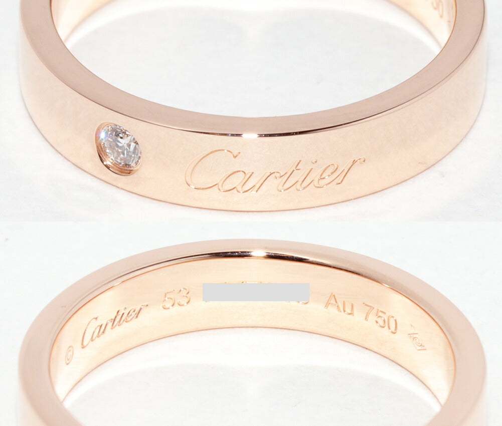 カルティエ Cドゥカルティエ Au750ピンクゴールド ダイヤ リング