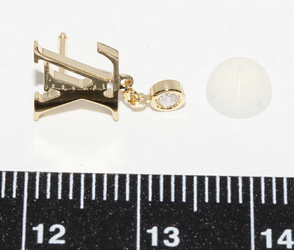 ルイヴィトン イディール ブロッサム Au750 ダイヤモンド片耳ピアス