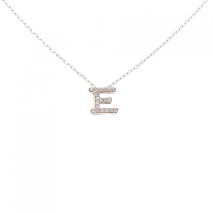 Au750 ダイヤモンド イニシャル E ネックレス