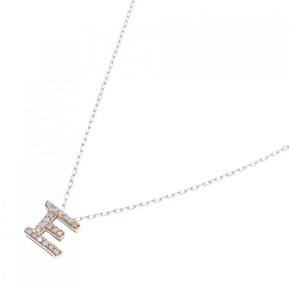 Au750 ダイヤモンド イニシャル E ネックレス
