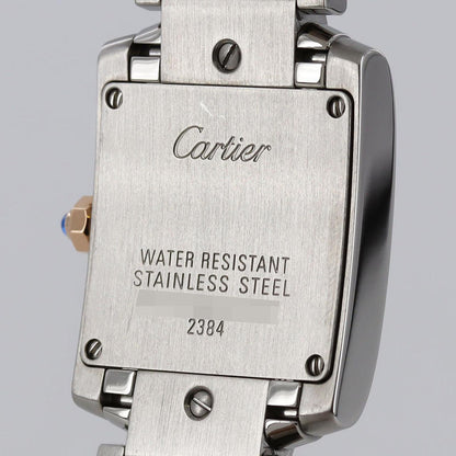 カルティエ タンク フランセーズ ステンレススチール x ピンク ゴールド