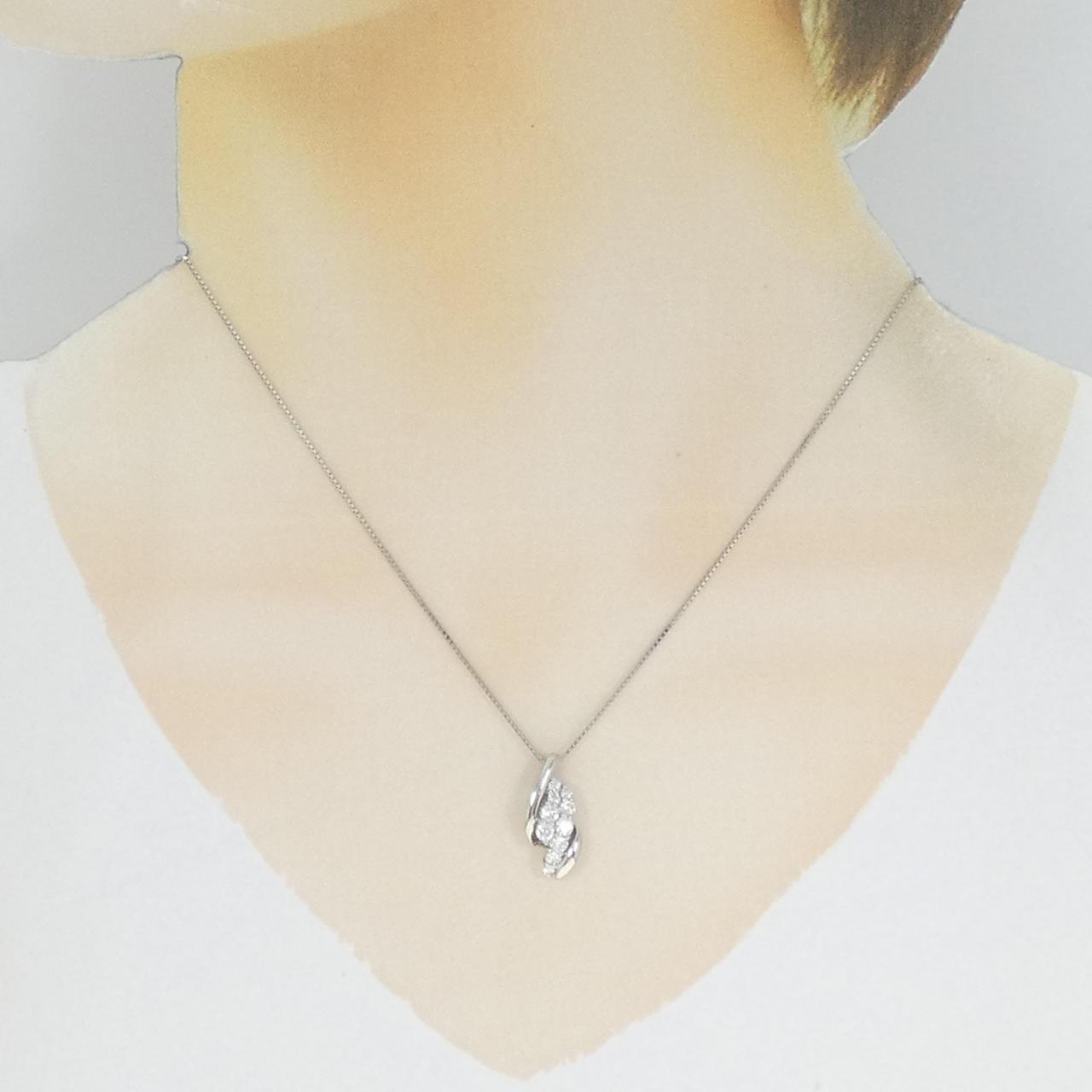 プラチナPT1000 PTダイヤモンドネックレス