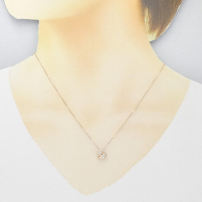 585PG K10PG ダイヤモンド ネックレス