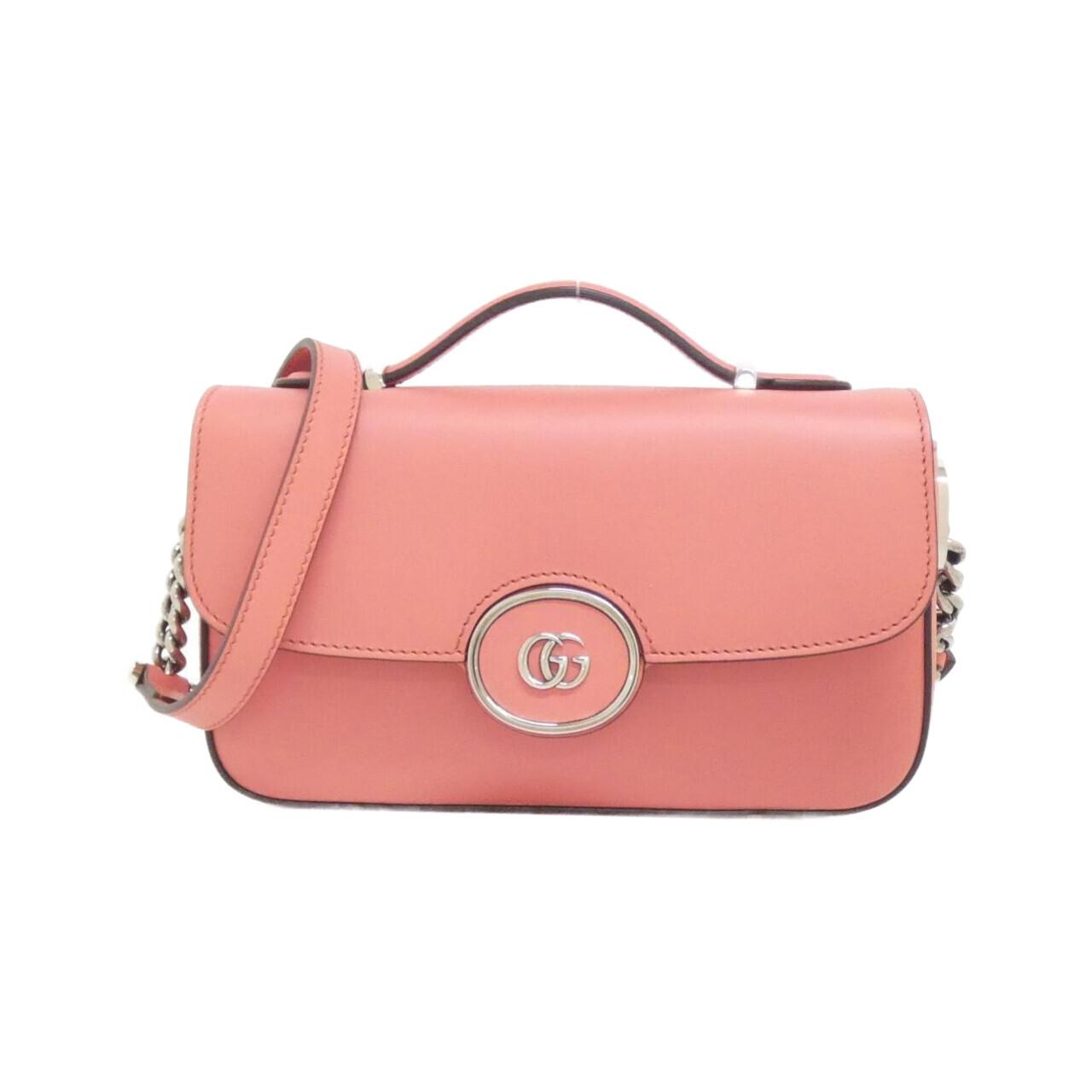 グッチ PETITE GG レザーショルダーバッグ