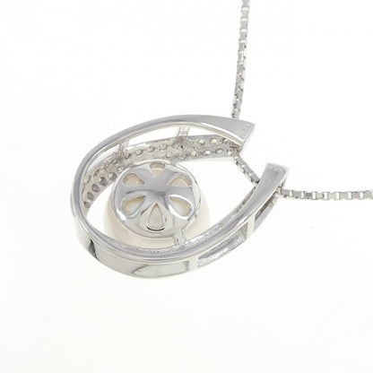 Au750 ホワイト サウス シー パール ダイヤモンド ネックレス