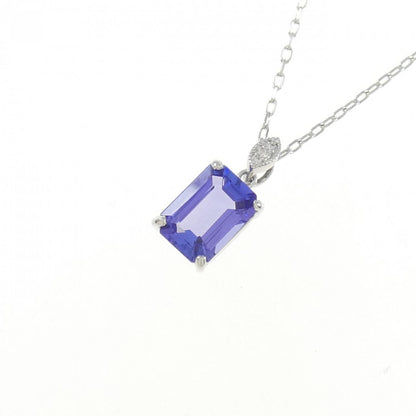 プラチナ950 プラチナ850 タンザナイト ダイヤモンド ネックレス