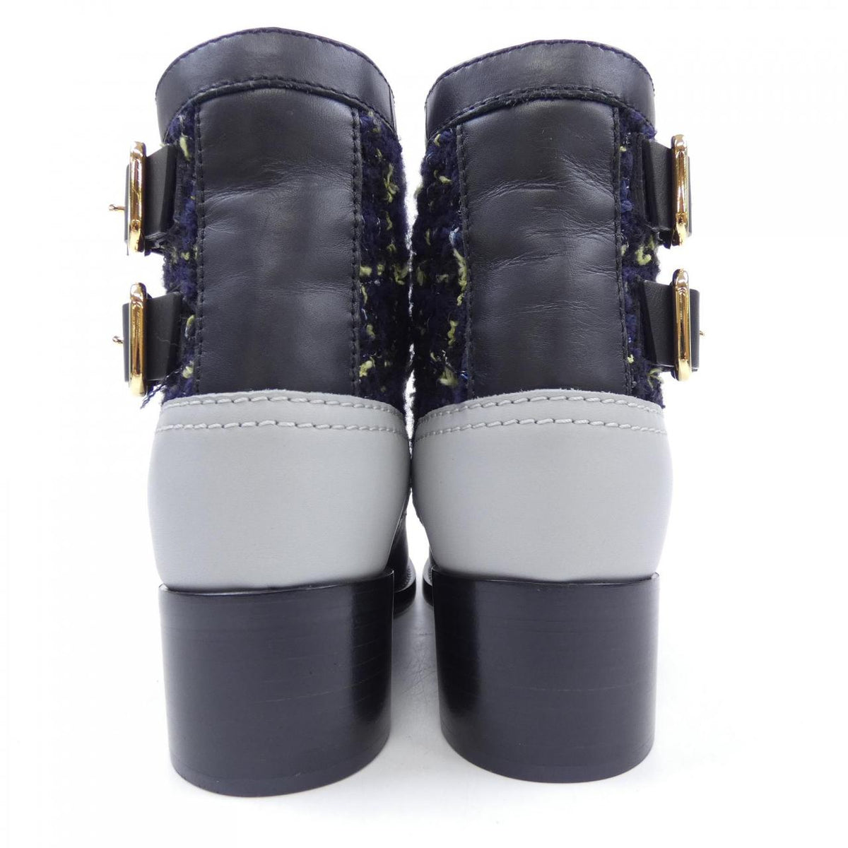シャネル G39334Y56078 ツイードカーフスキン ブーツ