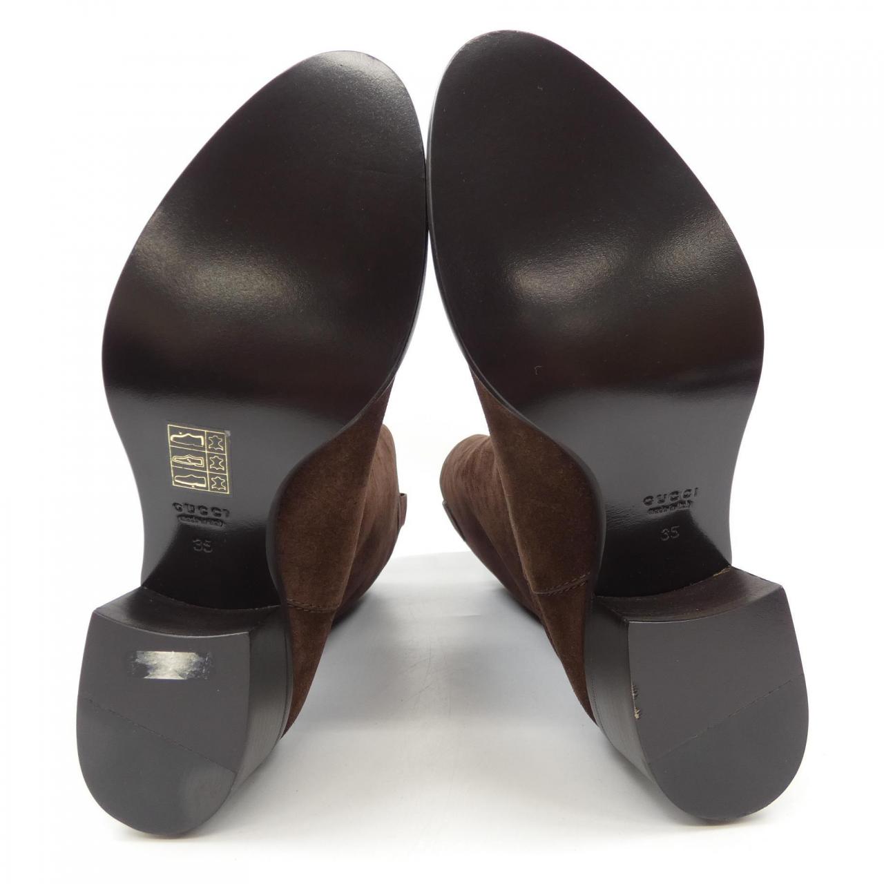 グッチ レザー ロングブーツ