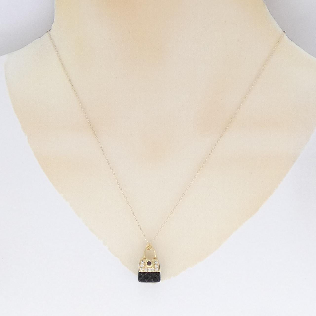 Au750 ルビー ダイヤモンド ネックレス