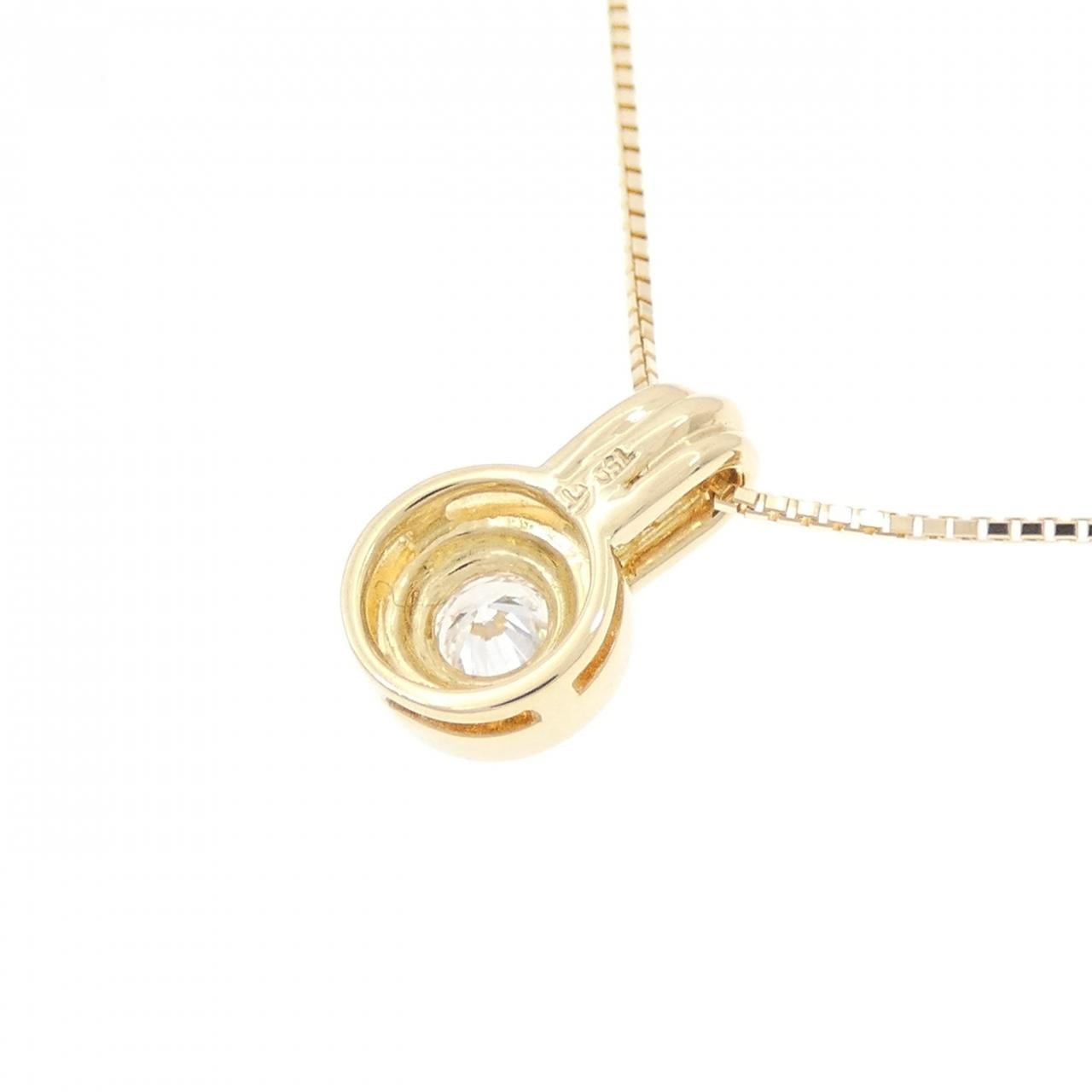 Au750イエローゴールド ダイヤモンド ネックレス