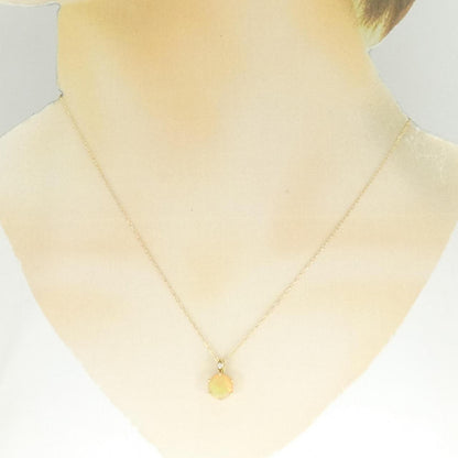 Au750 オパール ダイヤモンド ネックレス