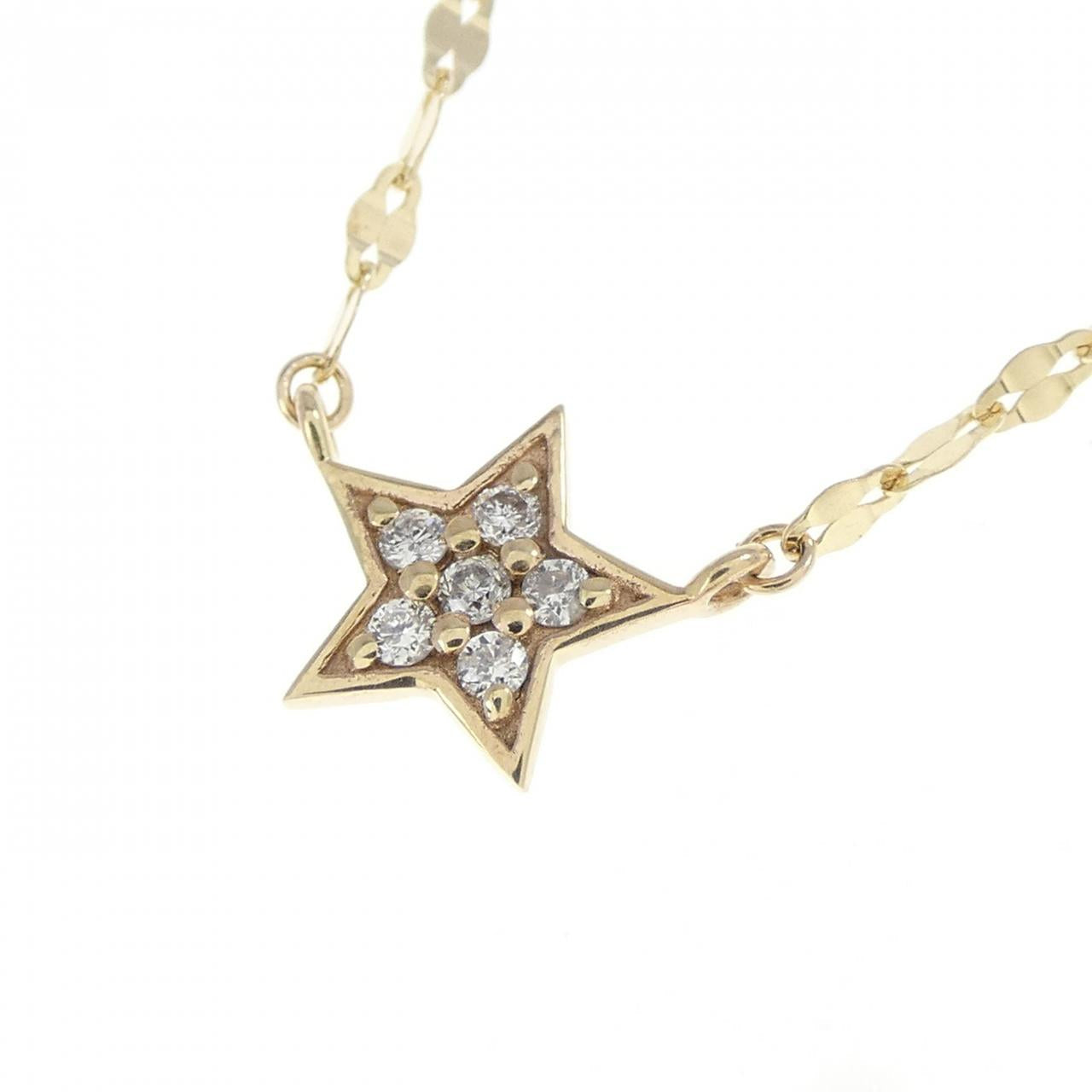 Lilas スター ダイヤモンド K10 ネックレス