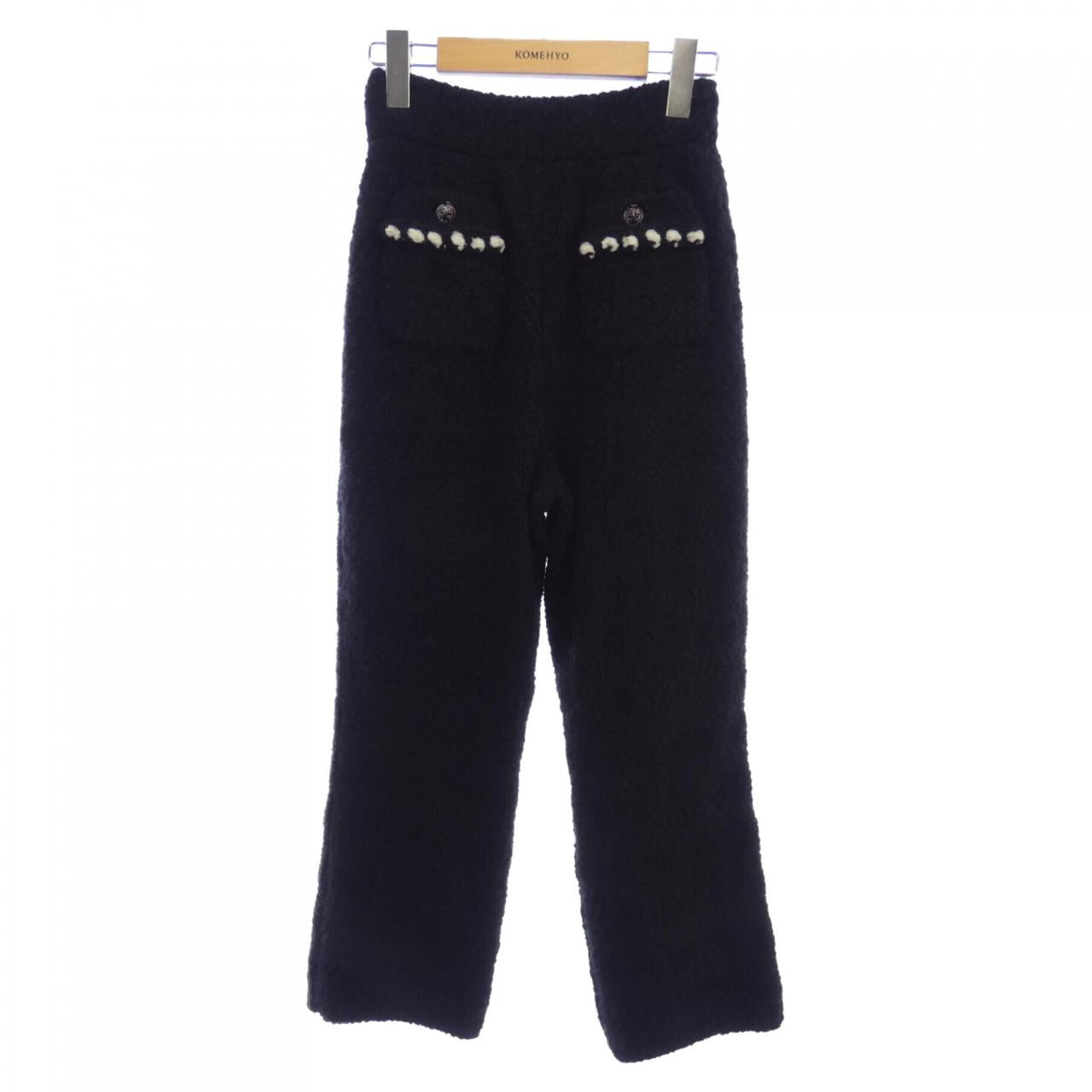 シャネル カシミヤ混パンツ