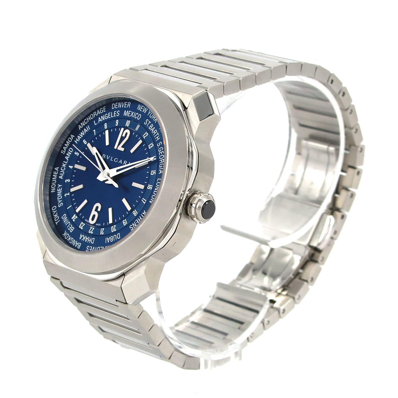 ブルガリ オクト ローマ ワールドタイマー ステンレス スチール ウォッチ