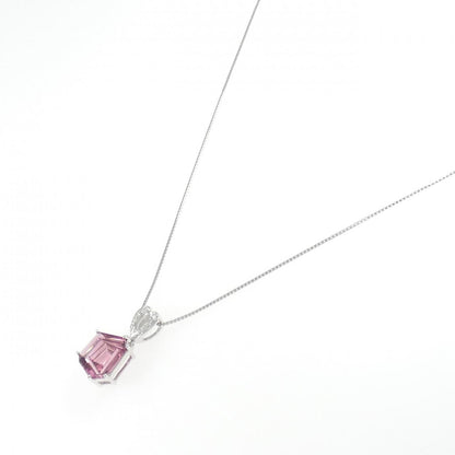 K18WGトルマリン ダイヤモンド ネックレス