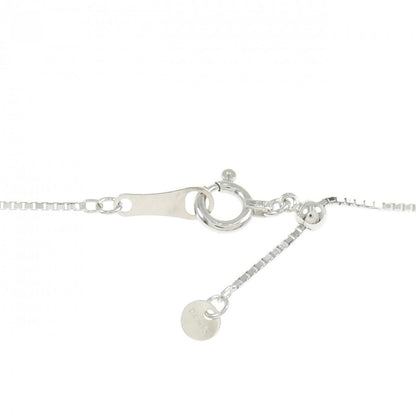 Au750 ホワイトゴールド ガーネット ダイヤモンド ネックレス