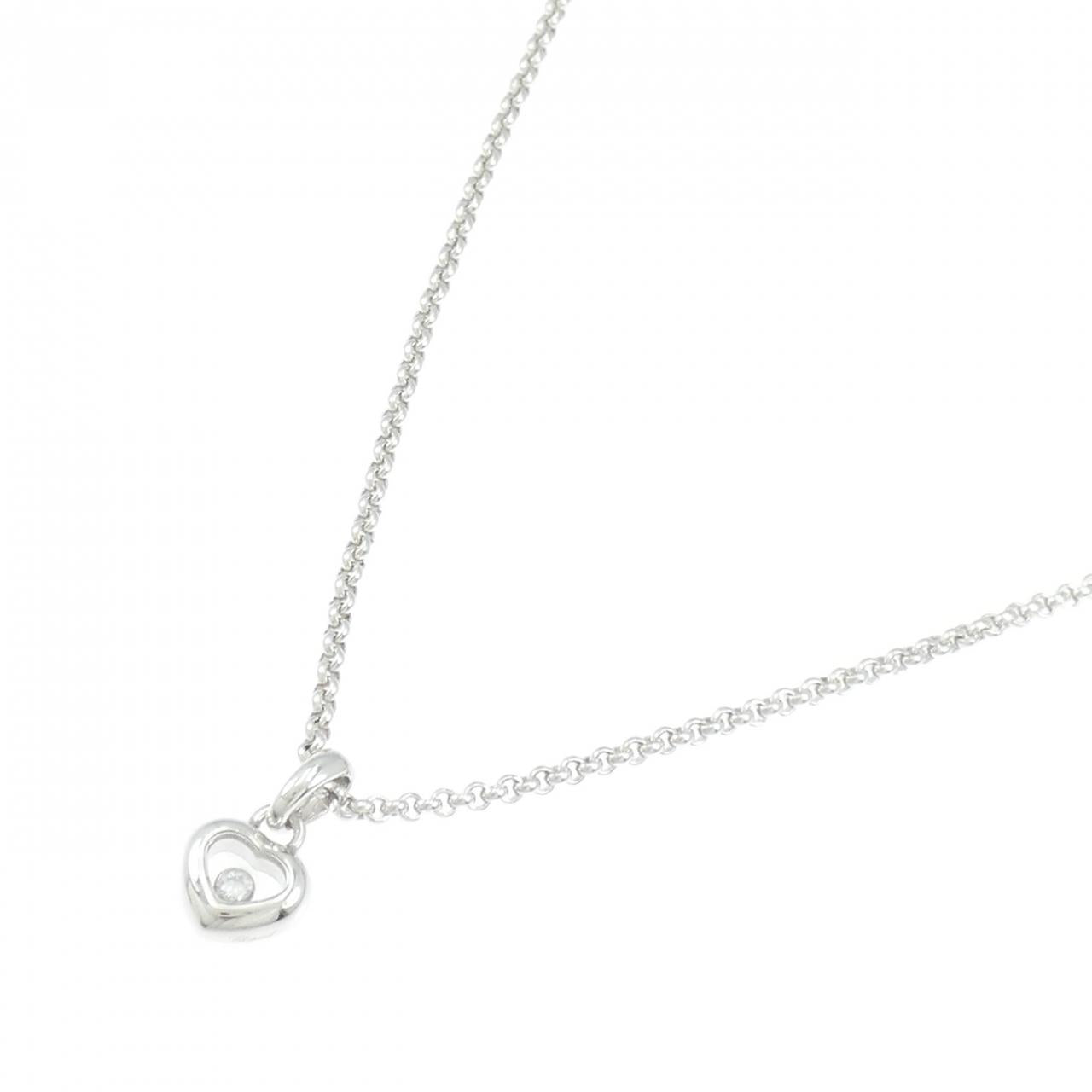 ショパール 750 ホワイト ゴールド ダイヤモンド ネックレス