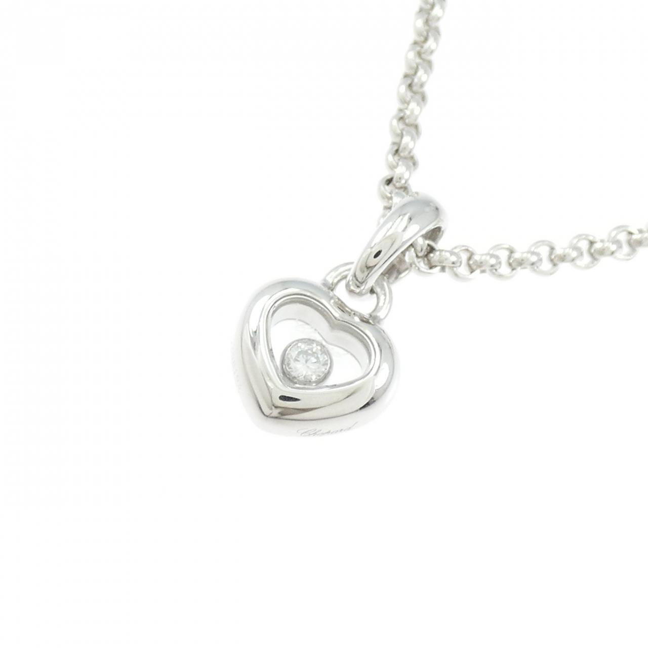 ショパール 750 ホワイト ゴールド ダイヤモンド ネックレス