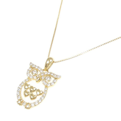 Au750フクロウダイヤモンドネックレス