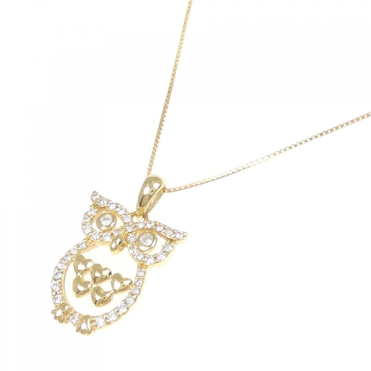 Owl Au750 ダイヤモンド ネックレス