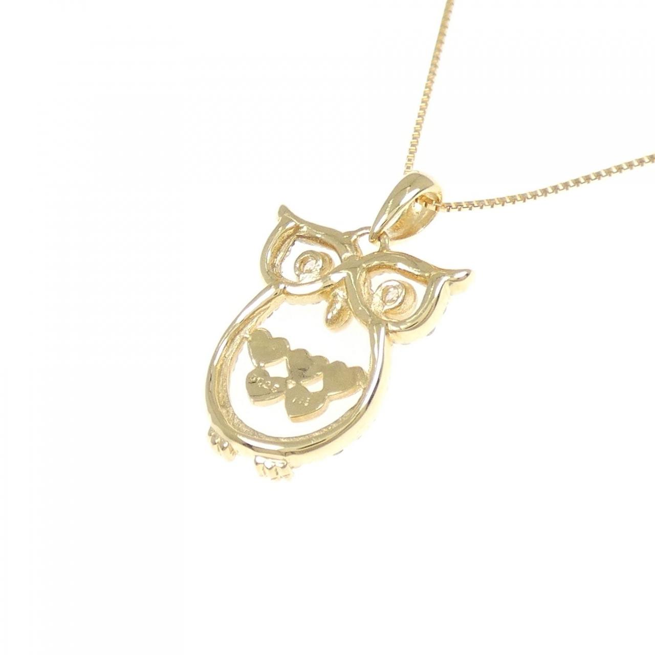 Owl Au750 ダイヤモンド ネックレス