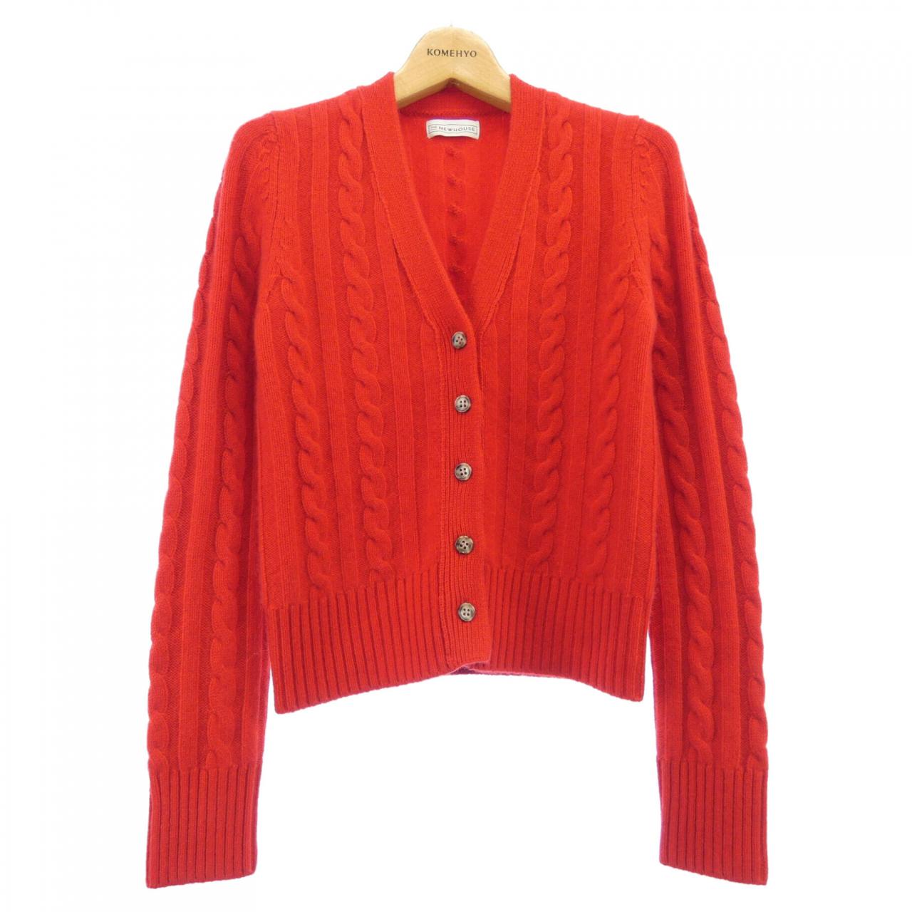 ザニューハウス カシミヤ混カーディガン
