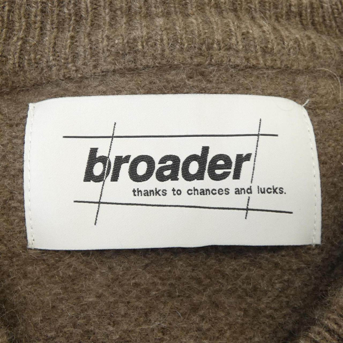 BROADER ヤクニット