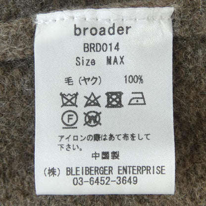 BROADER ヤクニット