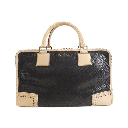 ロエベ アマソナ ストロー レザー バッグ