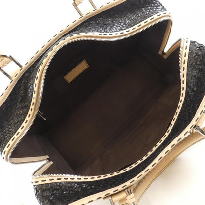 ロエベ アマソナ ストロー レザー バッグ