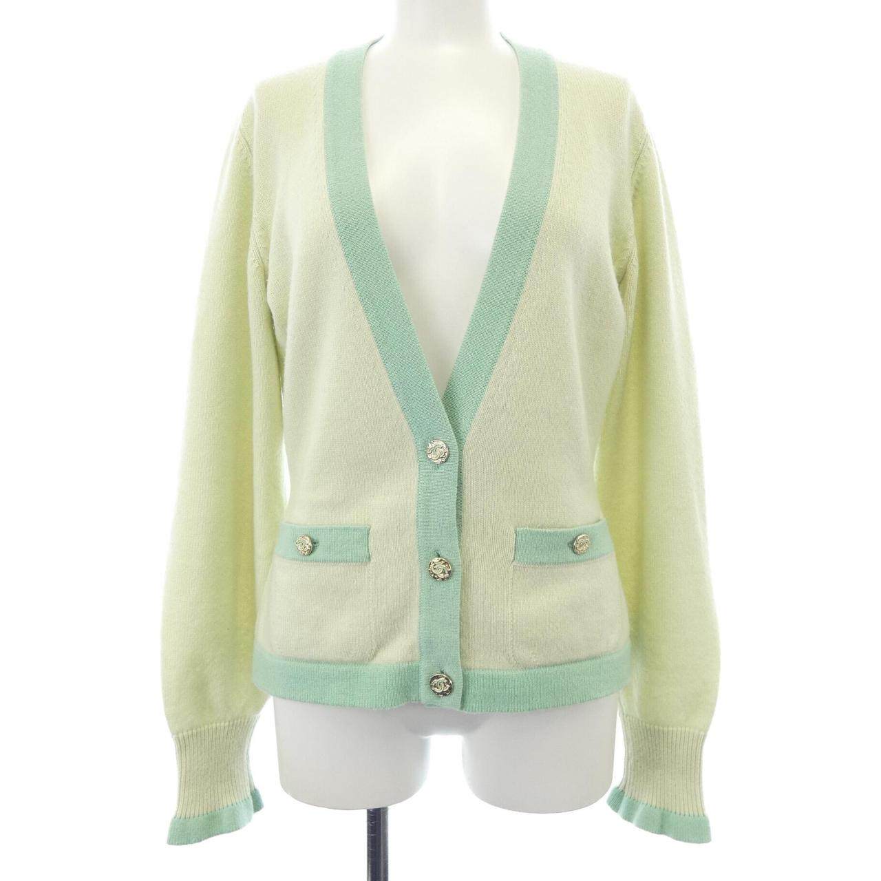 シャネル カシミヤ100%カーディガン