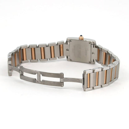 カルティエ タンク フランセーズ ステンレス x ピンクゴールド