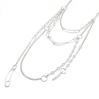 エルメス シェーヌダンクルパンクマルチ 925シルバー ネックレス