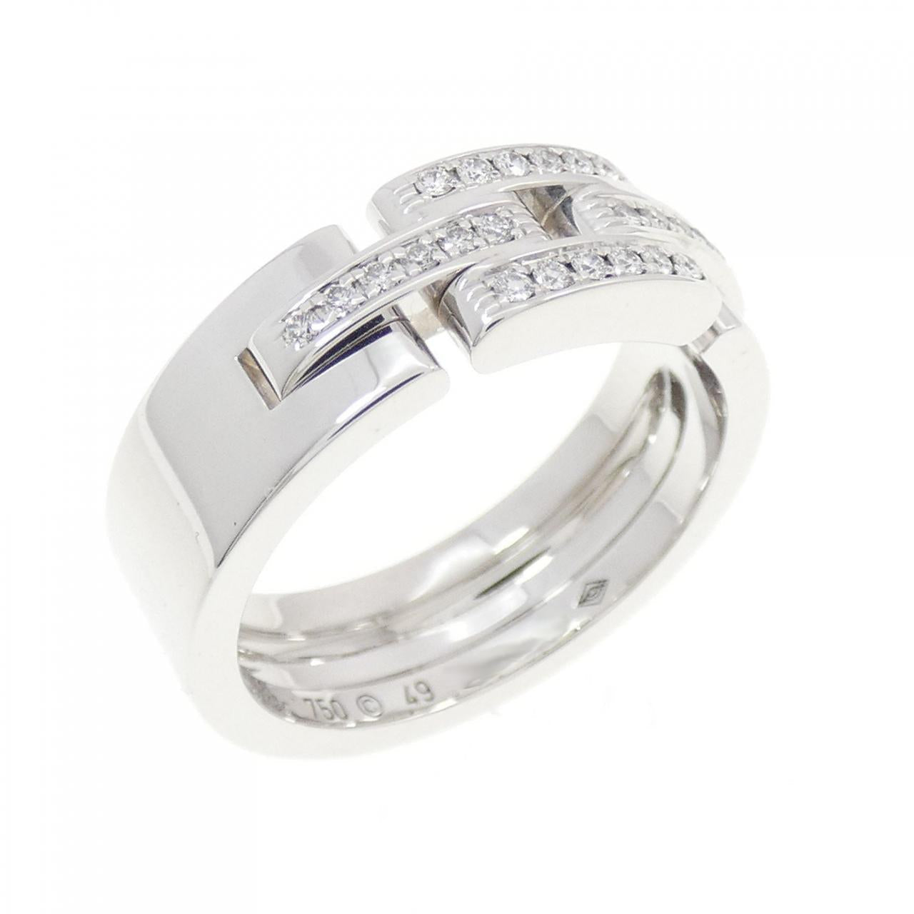 カルティエ マイヨン パンテール 750WG ダイヤ リング サイズ 9