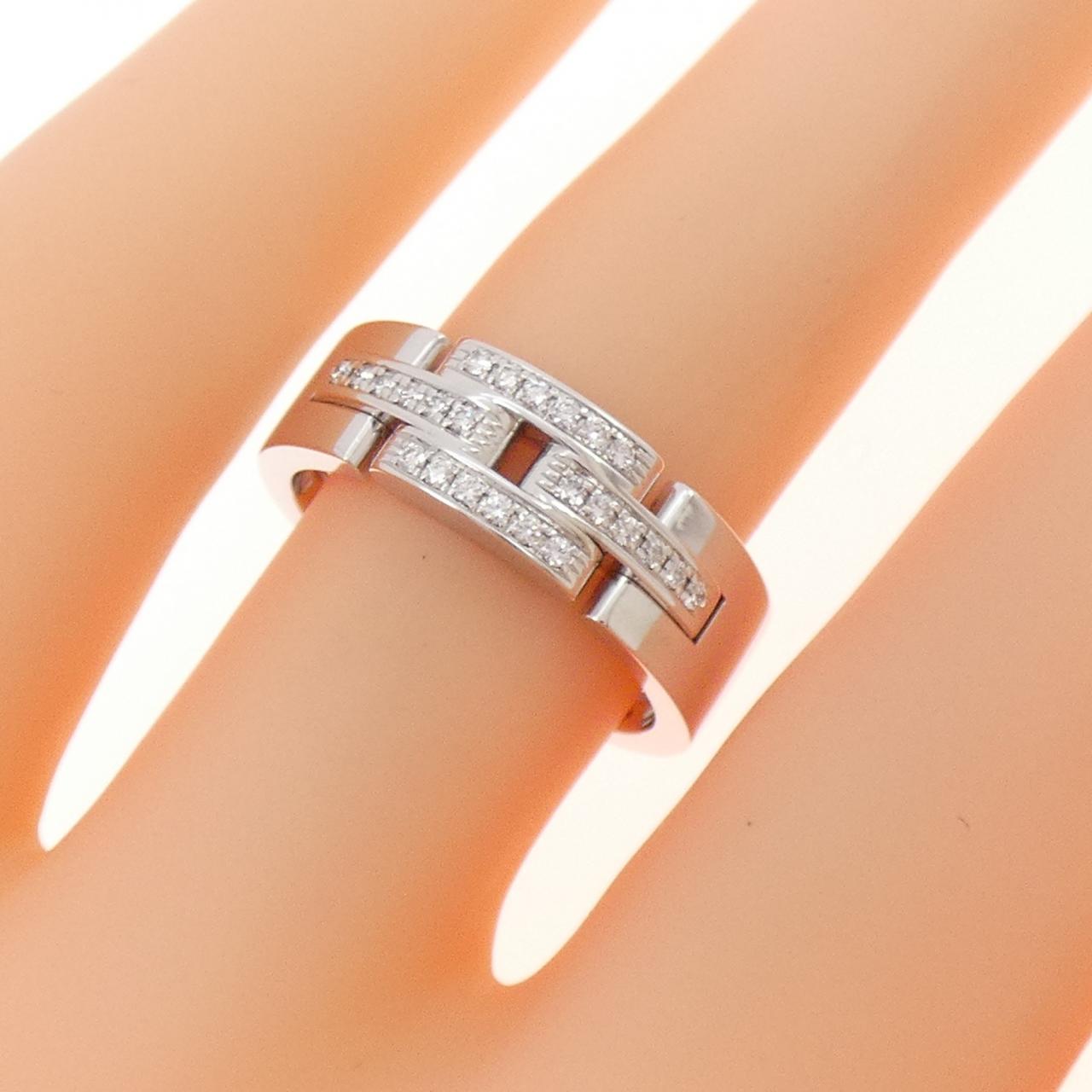 カルティエ マイヨン パンテール 750WG ダイヤ リング サイズ 9