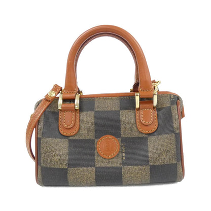 フェンディ コーティング キャンバス ボストン バッグ