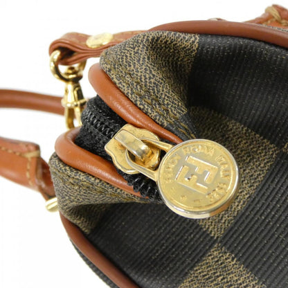 フェンディ コーティング キャンバス ボストン バッグ