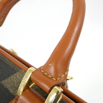 フェンディ コーティング キャンバス ボストン バッグ