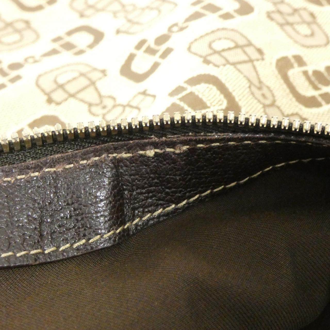 グッチ キャンバス レザー ショルダーバッグ