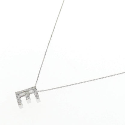 Au750 ダイヤモンド イニシャルE ネックレス